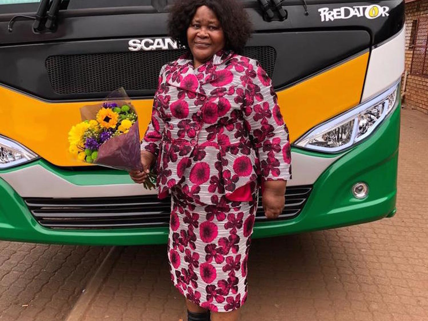 Anna magwaba and her bus