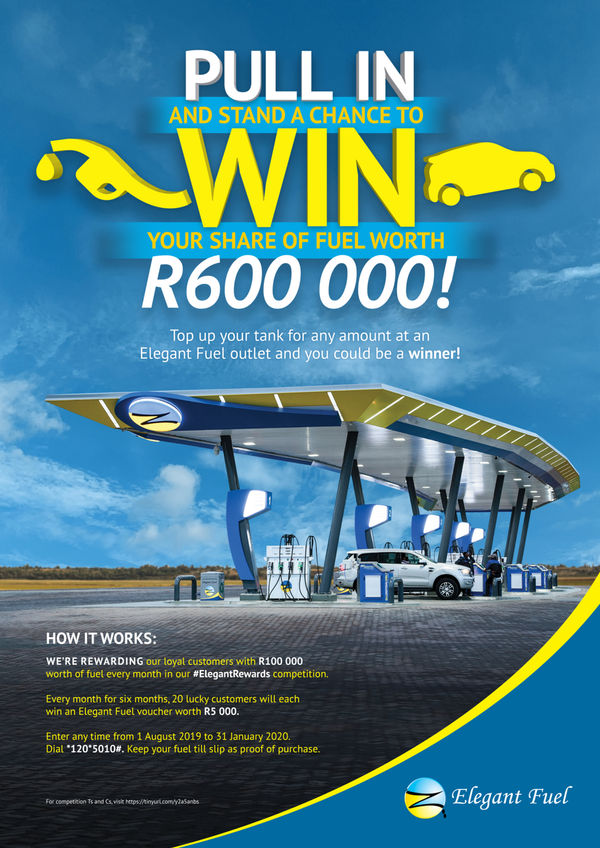 R600 000 in fuel vouchers to be won in our ElegantRewards competition